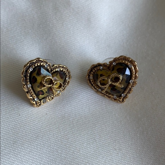 Betsey Johnson Jewelry - Betsey Johnson Leopard earings